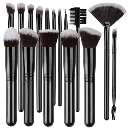 NEW 16PCS Professional Makeup Brush Set Soft Fluffy Eyeshadow Foundation Concealer Blending Blush Brush Kabuki Women Beauty Tool