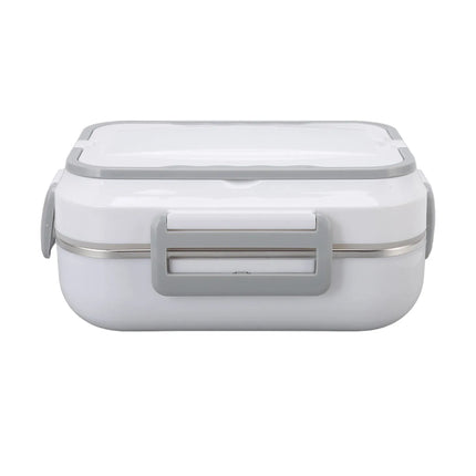 1.5L Electric Heat Insulation Lunch Box Car Heating Electric Lunch Box Home Car Dual-Use Stainless Steel Liner Lunch Box White