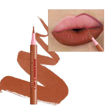 Matte 12 color lipliner, outline lip lipstick lipliner, waterproof, sweat resistant, smooth, dripping liquid lip liner