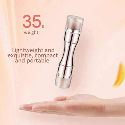 4-in-1 Multifunctional Makeup Brush Set - Professional Portable Foundation Blush Eyeshadow Lip Brushes Travel Kit with Case
