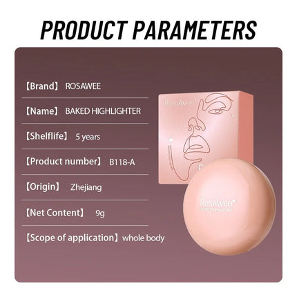 Highgloss Makeup Highlighter Smooth Mashed Potato Texture Highlight Pearlescent Contour Long-lasting Waterproof Body Highlight