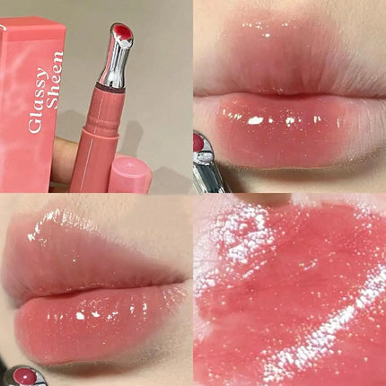 Mirror Watery Essence Lip Gloss Liquid Lipstick Jelly Lip Glaze Fading Lip Lines Water Light Jelly Makeup Moisturizing Lips Tint