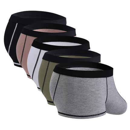 Men's underwear with large scrotal pocket and large stretch flat-leg pants