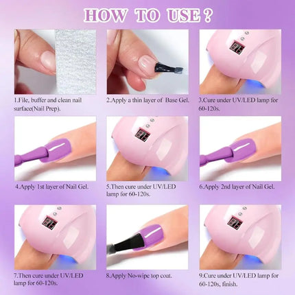 6Pcs 10ml Gel Nail Polish Set Milk Tea Color Gel Varnish Nail Kit, Soak Off UV/LED Gel Polish For Home Salon Nail Art DIY