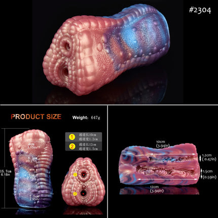 FAAK Color Mixed Ultral Soft Male Masturbator Silicone Fantasy Pussy Anal Stroker Erotic Fetish Stimulation Sex Toy for Men
