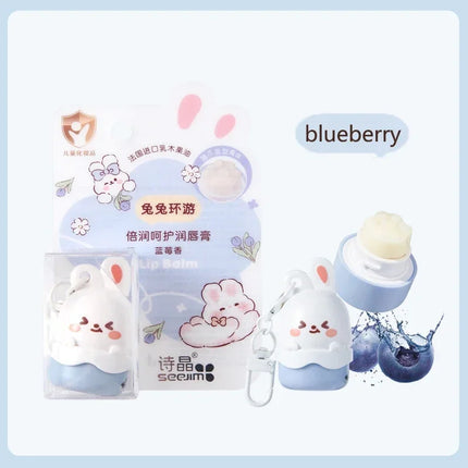 Fruity Children Baby Lip Balm Moisturizer Nutritious Anti Dry Cracking Lip Mask Cute Cartoon Bunny Kids Autumn Winter Lip Care