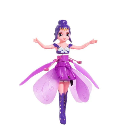 Rotating Luminous Princess Helicopter Doll Dancing Airplane Gesture Induction Luminous Flying Toy Christmas Gift Holiday Gift