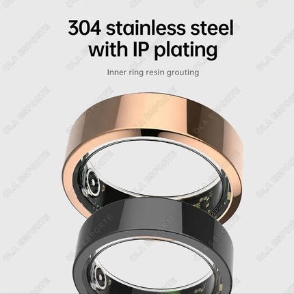 New Vibration Reminder Smart Ring Heart Rate Blood Oxygen&Pressure Health Monitoring IP68 Waterproof Multi-Sport Mode Smartring