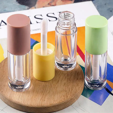10/30/50pcs 6ml Round Empty Lip Gloss Tube Big Lip Brush Rod Lip Glaze /Lip Oil Tube Liquid Lipstick Tube Cosmetic Container