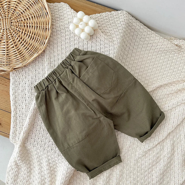 Baby Boys' Casual Pants - Korean Style Autumn Trousers, Trendy Fall Outfits for Toddlers & Infants