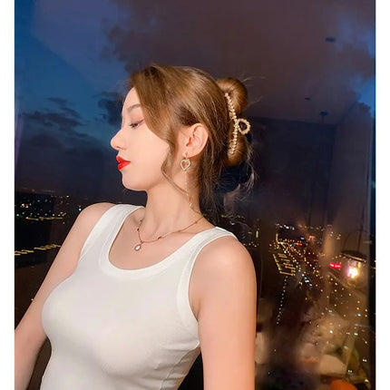 Summer 2026 Slim Fit Elastic Ribbed Cotton Knitted Vest Women's Base Layer Tank Top Anti-Light Inner Wear Straight Cut Regula...