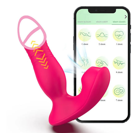3 in 1 Thrusting Wearable Sucking Dildo Vibrators for Women APP Control Panties Vagina Stimulator 9 Modes Vibrators Sex Toys  18