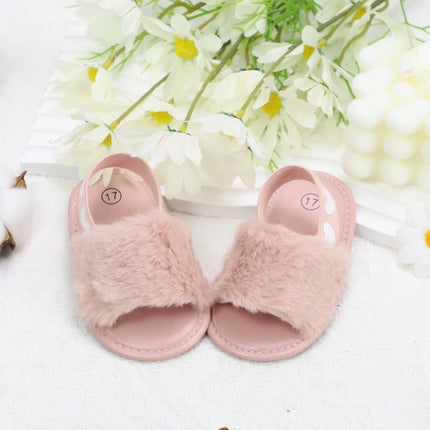Baby girl winter breathable front shoes cute plush toddler shoes baby shoes
