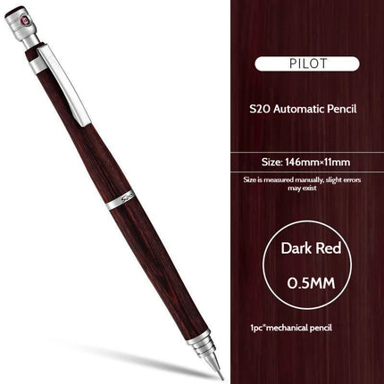 Japanese Pilot S20 Auto-Advance Mechanical Pencil,Premium Wood Body No Lead Breakage lapiseira profissional for drawing,writing