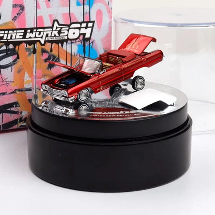 FineWorks 1:64 Chevrolet Impala Hardcover edition Open Full Door Alloy Model Car