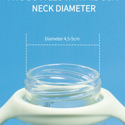 1pc Baby Bottle Nipples 5cm Wide Mouth Thickening Three Dimensional Simulation Of Breast Milk 5cm Silicone Nipple Baby Items