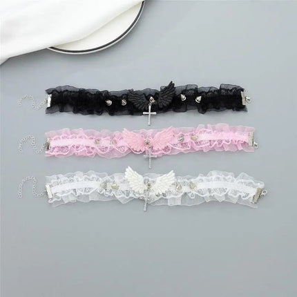 Trendy Punk Colorful Dog Claw Bone Necklace For Women Exquisite PU Leather Charms Choker Sweet Cool Party Jewelry Y2K Gifts