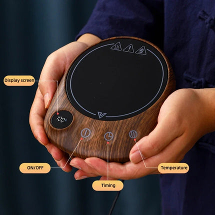 200W Cup Heater Coffee Mug Warmer 100°C Hot Tea Maker Warmer Coaster Heating Pad Hot Plate 5 Gear Cup Heater For Coffee Milk Tea