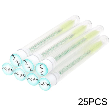 25/50Pcs Eyelash Brush Tubes Crystal Lash Mascara Wands Eyebrow Comb Spoolies Container Lashes Brushes Applicators Makeup Tools