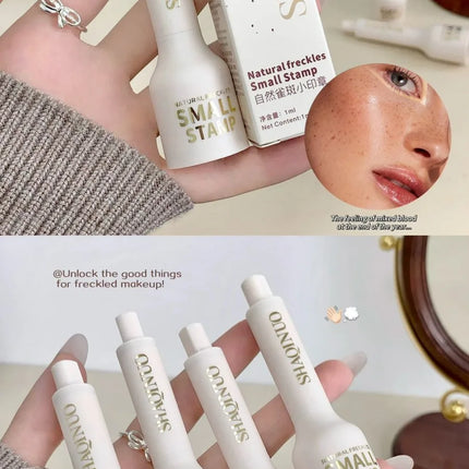 Liquid Air Cushion Freckle Stamp Pen SHAQINUO Five-point Head Freckle Natural Simulation Fake Dot Spot Pen Waterproof Lasting