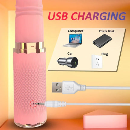 Thrusting Dildo Vibrator for Women Dual Motor Heating Powerful 10+10 Mode Sex Toy Vibrator Anal Vagina Stimulator Adult Sex Toy
