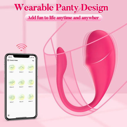 Female Wearable Dildo Vibrator APP Remote Control with 10 Vibration Modes G spot Clitoral Anal Panty Vibrator Sex Toys for Women