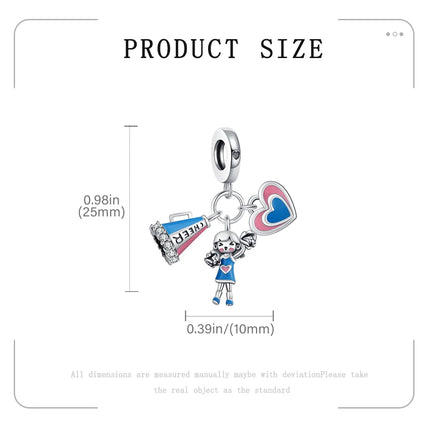 2025 Classic Ballet Pendant Fit Bracelet Diy For Women Daily Wear mermaid Cheerleading Charm Fashion Jewelry Love Birthday Gift