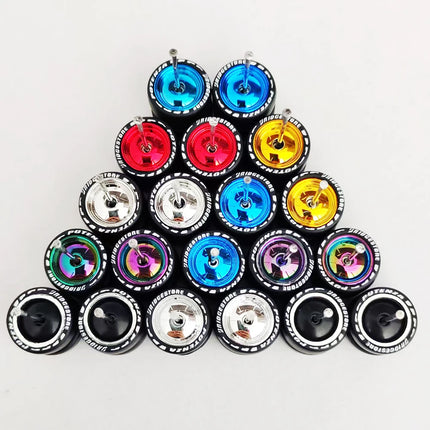 10 Sets 11/12/13/14/17mm 1/64 Alloy Car Wheels Rubber Tires W Axle for HW/Matchbox/Domeka/Evo 1:64 Car Model SUV Off Road Truck