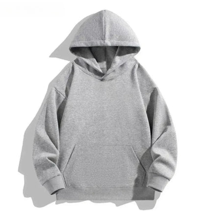 European and American fashion solid color loose multi-functional hooded sweatshirt breathable and comfortable sweatshirt