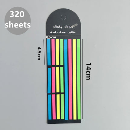 160 Sheets Transparent Sticky Notes Self-Adhesive Reading Annotation for Books Notepad Bookmarks  Memo Pad Index Tabs