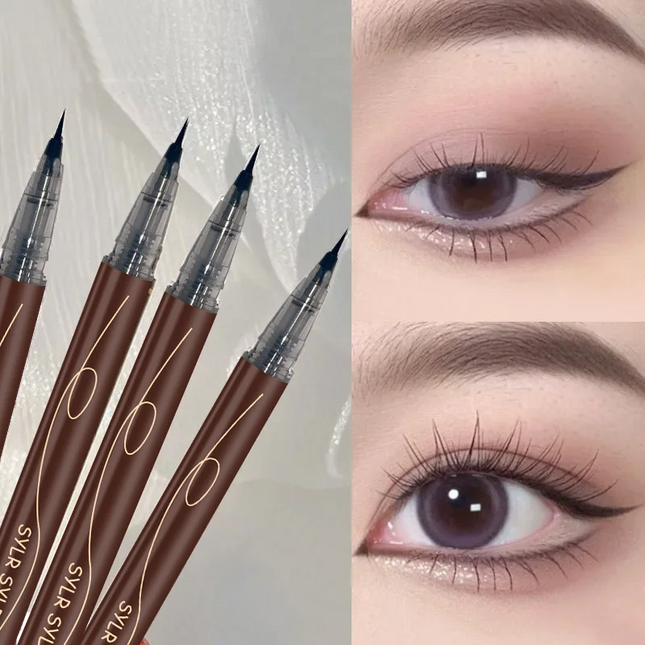 12Pcs Set Ultra Fine Extra Slim Eyebrows Pen Waterproof Professional Sweat-proof Liquid Eye Brow Pencil Long Lasting Makeup Micr