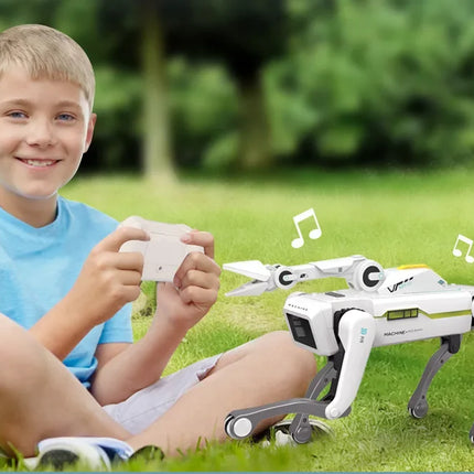 Teeggi Electric RC Intelligent Robot Dog Multifunction RC Mechanical Dog with turret Educational Toy Bionic Smart Robot Toy Gift