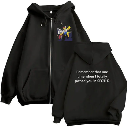 Funny Blame John Meme Zipper Hoodie Shedletsky Forsaken Fashion Autumn/Winter Sweatshirt Men Women Casual Oversized Coats Hoody