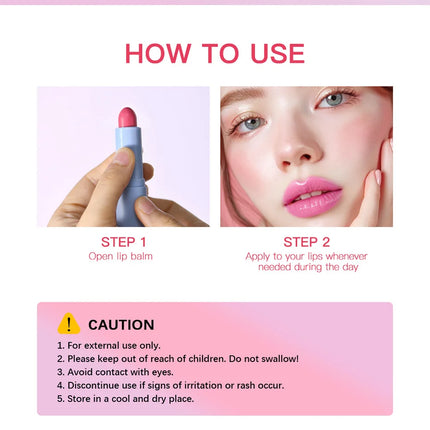Glass Tinted Lip Balm Light Cherry Red Orange Glow Moisturizing Vegetarian Lip Balm With Bright Clear Color Korea Lip Cosmetics