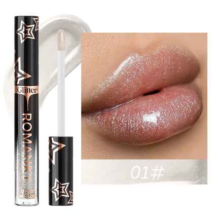 1Pc Lip Gloss Pearlescent particles shimmer Suitable for party, stage, Valentine's Day gift, daily wear