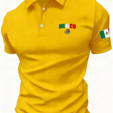 Men's short-sleeved POLO shirt for summer casual fashionable and comfortable 3D letter pattern print Casual Sport men clothing