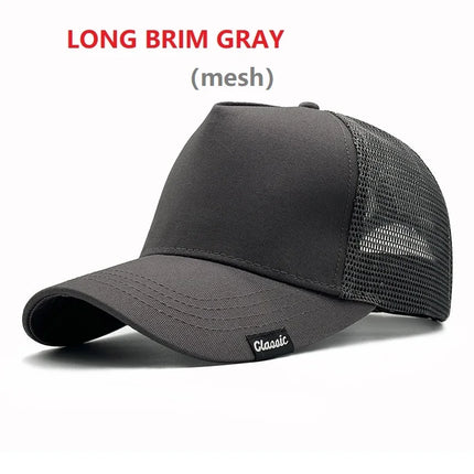 Quick Dry Baseball Hat for Men and Women, Hard Top, High Crown, Sports Hip Hop Caps, Big Head, Outdoor,