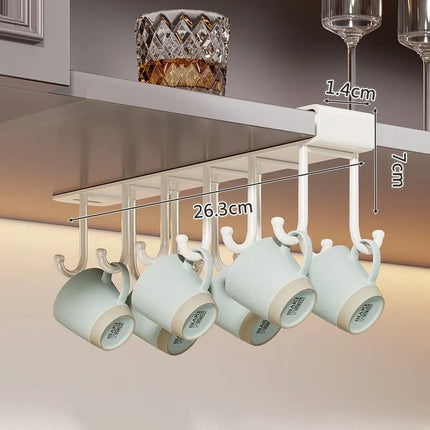Red wine glass to hanging rack home wine cabinet goblet champagne glass partition storage rack bar bar wine glass drain rack