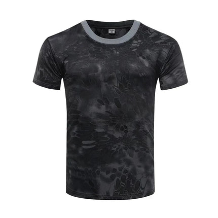 2026 New Summer Hunting Camouflage T-shirt Men Breathable Tactical Combat T Shirt Sport Camo Outdoor Multicam Tees