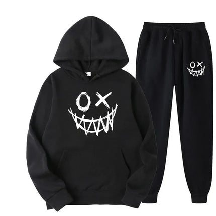 WinterCasual Sweatsuit Men Hoodie Sweatpants 2 Piece Set Sweatsuit Jogger Sweat suit Tracksuit Men Jogging Sweatsuit Sport Suit
