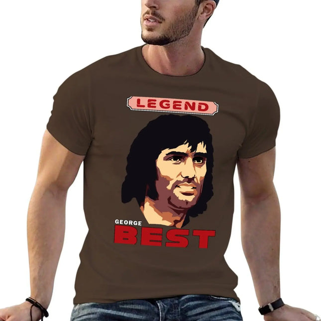 GEORGE BEST - Football Legend T-Shirt anime figures cheap stuff boys whites shirts graphic tees men clothing