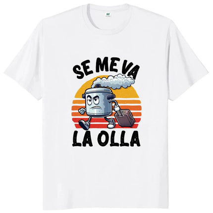 Se Me Va La Pinza T Shirt Funny Spanish Jokes Y2k Vintage T-shirt for Men Women  Soft Unisex Casual Tops