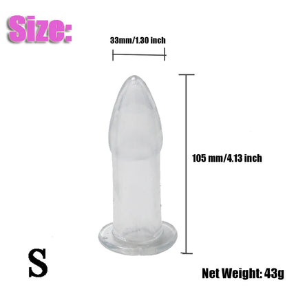 Hollow Vaginal Speculum Peeking Anal Butt Plug Vagina Expander Tunnel Anus Dilator Enema Sex Toys for Adult Women Gay Men