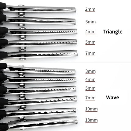Stainless Steel Pinking Shears Comfort Grip Handled Professional Crafts Dressmaking Zig Zag Cut Scissors Sewing Scissors Fabric