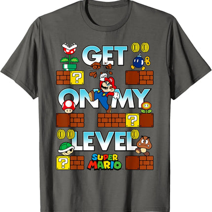 classic game Super Mario graphic unisex 100%cotton shirt, 2026 summer New Men vintage fashion O-neck Japanese Harajuku T-shirt