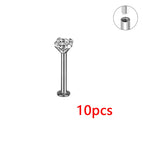 10pcsInternal thread 6 / (16G)1.2x10x3mm