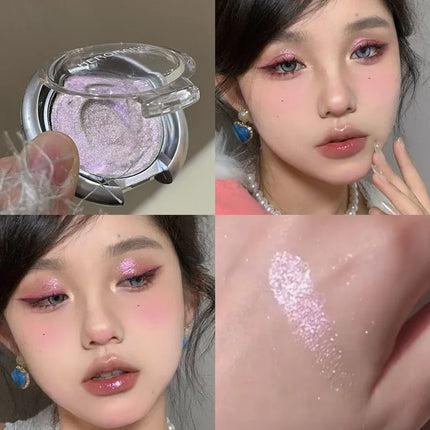 Light Shadow Highlighter Mashed Potato Diamond Shining High Gloss Paste Pearlescent Fine Flash Brightening Contouring Highlights