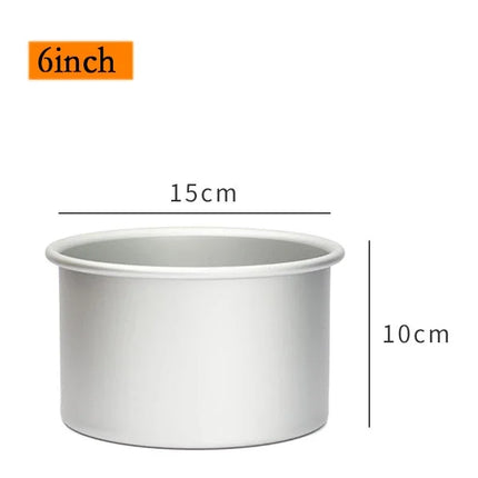 6/8/10 Inch Heightened Cake Mould  Deepened Anode Removable Bottom Mold Baking Tool Cylindrical Cake Baking Tray Bakery Tools