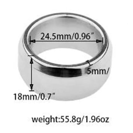18+ Sex Toys Man 10 Size Stainless Steel Rings Metal Penis Lock Cock Ring bdsm Male penile Erection device Delay Time Penis Ring