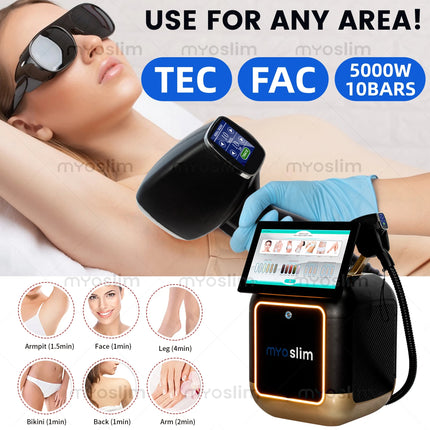 Diode Laser Hair Removal 5000W FAC 755 808 940 1064nm Soprano Painless Permanent Hair Removal CE Certified Alexandrite Device